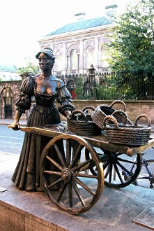 Famous statues Poster Print Collection: Molly Malone statue, Grafton Street, Dublin, Republic of Ireland, Europe