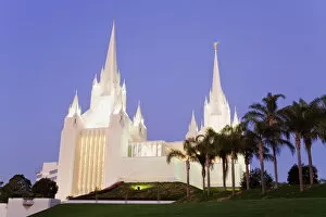 La Jolla Collection: Mormon Temple in La Jolla, San Diego County, California, United States of America