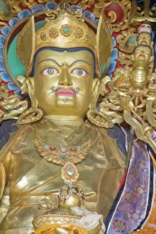 Famous statues Poster Print Collection: Padmasambhava statue, Kathok Wodsallin Gompa, Yuksom (Yuksam), Sikkim, India, Asia
