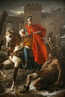 Coat Collection: Painting of St. Martin sharing his coat, St. Gatien Cathedral, Tours, Indre-et-Loire