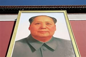 Chairman Mao Pillow Collection: Portrait of Chairman Mao, Gate of Heavenly Peace (Tiananmen), Tiananmen Square
