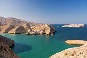Oman Collection: Rocky Oman coastline near Muscat