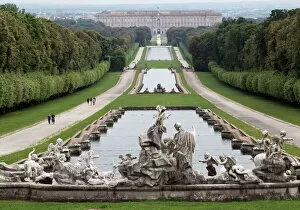 Sculptures Fine Art Print Collection: Royal Palace, Caserta, Campania, Italy, Europe