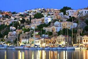 Related Images Mouse Mat Collection: Symi Harbour, Symi, Dodecanese, Greek Islands, Greece, Europe