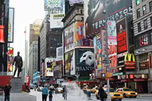Iconic structures Jigsaw Puzzle Collection: Times Square, Manhattan, New York City, New York, United States of America, North America