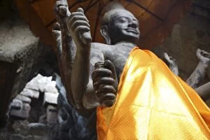 Siem Reap Framed Print Collection: Vishnu statue, Angkor Wat, UNESCO World Heritage Site, Siem Reap, Cambodia