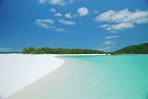 Oceania Collection: Whitehaven Beach on the east coast, Whitsunday Island, Queensland, Australia