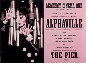 Film Poster Print Collection: Academy Poster for Jean-Luc Godards Alphaville (1965)