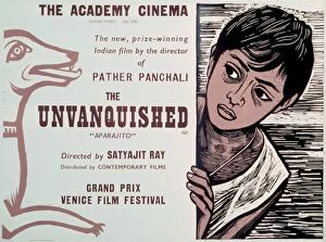 BFI Southbank Posters Framed Print Collection: Academy Poster for Satyajit Rays The Unvanquished (1956)