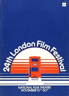 Vintage Pillow Collection: London Film Festival Poster - 1980