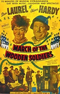 Film Greetings Card Collection: Poster for Gus Meins March of the Wooden Soldiers (1934)