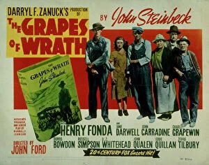 Film Photographic Print Collection: Poster for John Fords The Grapes of Wrath (1940)