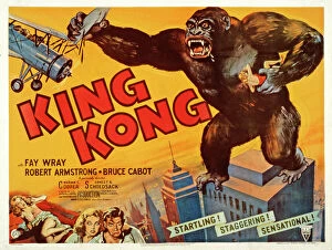 King Kong Metal Print Collection: Poster for Merian C Coopers King Kong (1933)