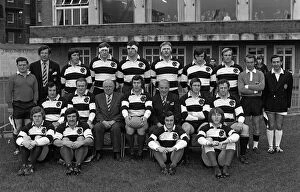Tours Canvas Print Collection: The Barbarians team that defeated the All Blacks at Cardiff in 1973
