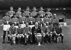 Sir Bobby Charlton Fine Art Print Collection: Manchester United - 1968 European Cup Champions