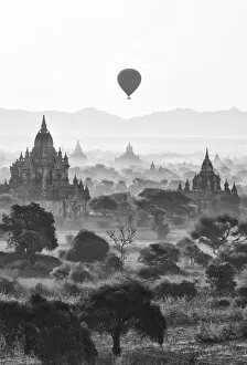 Bagan Collection: Bagan at sunrise, Mandalay, Burma (Myanmar)