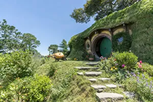 Oceania Collection: Bilbo Baggins house. Hobbiton Movie Set, Matamata, Waikato region, North Island