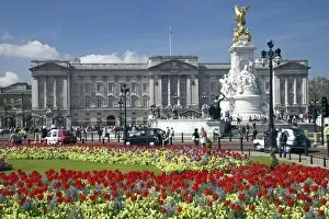 Monuments and landmarks Photographic Print Collection: Buckingham Palace is the official London residence