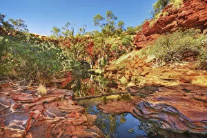 Erosion Landscape Collection: Canyon landscape in Weano Gorge - Australia, Western Australia, Pilbara