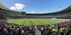 Oceania Collection: Cricket match at Melbourne Cricket Ground (MCG), Melbourne, Victoria, Australia