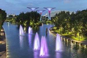 Marina Bay Sands Hotel Collection: Dragonfly Lake and Supertrees, Gardens by the Bay, Singapore City, Singapore