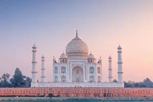 India Photographic Print Collection: India, Taj Mahal at sunset