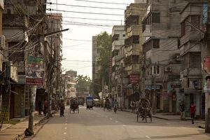 Related Images Metal Print Collection: Khulna, Bangladesh. An urban street scene in central Khulna