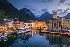 Northern Italy Collection: Riva del Garda at sunrise, Garda Lake, Trentino Alto Adige, Italy