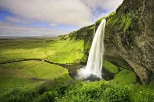 Serene Landscapes Mouse Mat Collection: Seljalandfoss Waterfall, South Coast, Iceland