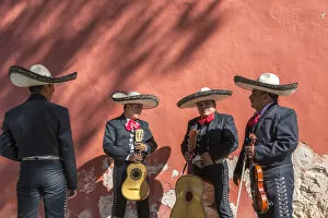 Matteo Colombo Collection: Traditional mexican Mariachi group in Merida, Yucatan, Mexico (MR)