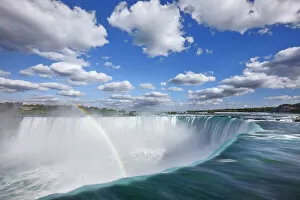 Nature-inspired paintings Poster Print Collection: Waterfall Niagara Falls with rainbow - Canada, Ontario, Niagara