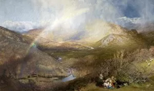 Mountain scenery art Poster Print Collection: The Rainbow