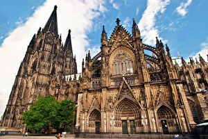 Romanesque Architecture Collection: Cologne Cathedral, Cologne, Germany, UNESCO World Heritage Site, North Rhine Westphalia