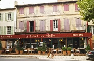 Bouches du Rhone Collection: Le Bistrot des Alpilles restaurant. Empty of people. Saint Remy Remy de Provence