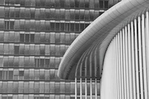 Geometric Collection: Luxembourg, Luxembourg City, Kirchberg Plateau. Philharmonie Luxembourg Grand-Duchesse