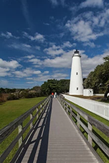 Oldest Collection: USA, North Carolina, Cape Hatteras National Saeshore, Ocracoke, Ocracoke Lighthouse, b
