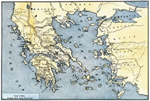 Maps Fine Art Print Collection: Ancient Greek empire