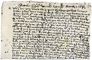 American Collection: Court record of testimony at the Salem witch trials, 1692