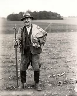 Sack Collection: Farmer at Byworth, October 1933