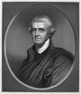 Aristocratic Collection: (1732-1805). American physician and statesman. Stipple engraving, 19th century