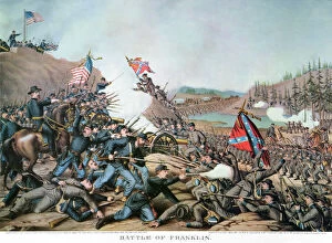 Confederate Collection: BATTLE OF FRANKLIN, 1864. The Battle of Franklin, Tennessee, 30 November 1864