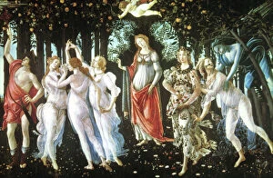 Italian renaissance art Collection: BOTTICELLI: PRIMAVERA. Painting by Sandro Botticelli, c1477-78