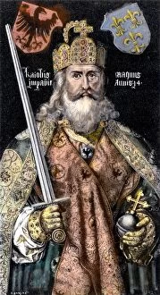 Albrecht Durer Collection: CHARLEMAGNE (742-814). King of the Franks, 768-814, and Emperor of the West, 800-814