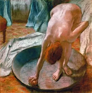 Portraits of women Collection: EDGAR DEGAS: THE TUB, 1886. Pastel on paper