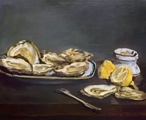 Oysters Canvas Print Collection: Edouard Manet: Oysters. Canvas, 1862