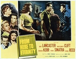Film Collection: FROM HERE TO ETERNITY, 1953. American poster for film version of James Joness novel From Here to