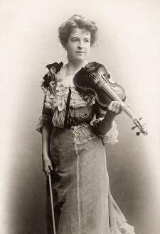 Violinist Collection: MAUD POWELL (1868-1920). American violinist
