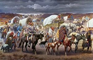 Robert Collection: THE TRAIL OF TEARS, 1838. The removal of the Cherokee Native Americans to the West in 1838