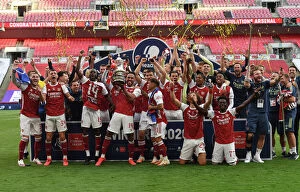 Related Images Photo Mug Collection: Arsenal Wins FA Cup Over Chelsea in Empty Wembley Stadium (2020)