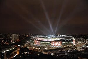 Stadium Art Framed Print Collection: Emirates Stadium. Arsenal 2: 1 Barcelona, UEFA Champions League, Emirates Stadium